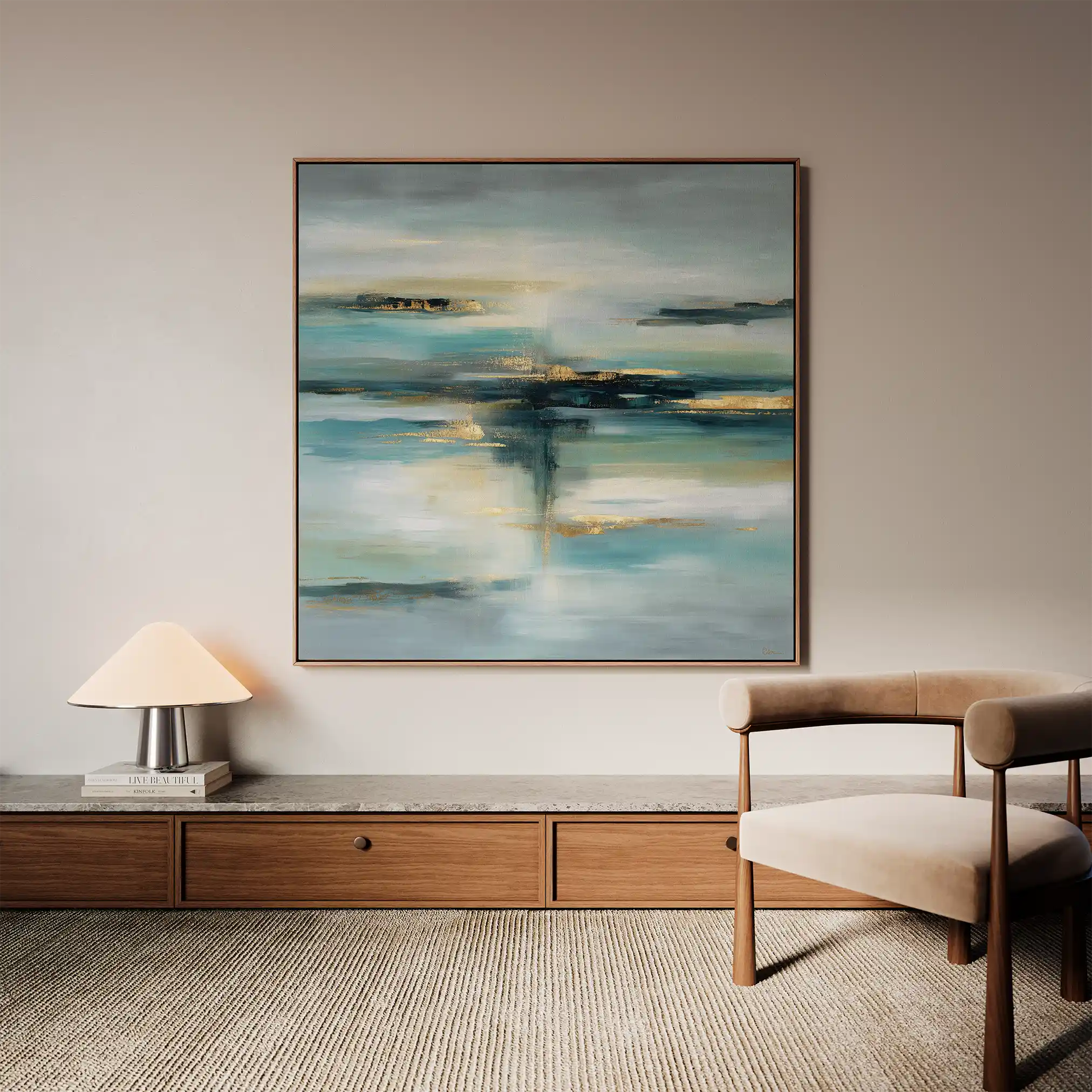 Abstract 1331 Canvas Art 60 x 60 cm / Stretched on hidden frame