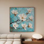 Floral Canvas Wall Art WAD1332-F 80 x 80 cm / Stretched on hidden frame