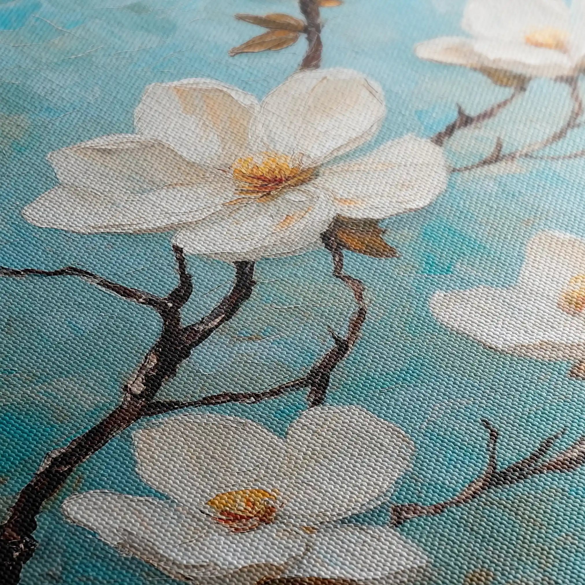 Floral Canvas Wall Art WAD1332-F 80 x 80 cm / Stretched on hidden frame