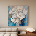 Floral Canvas Wall Art WAD1334-F 80 x 80 cm / Stretched on hidden frame