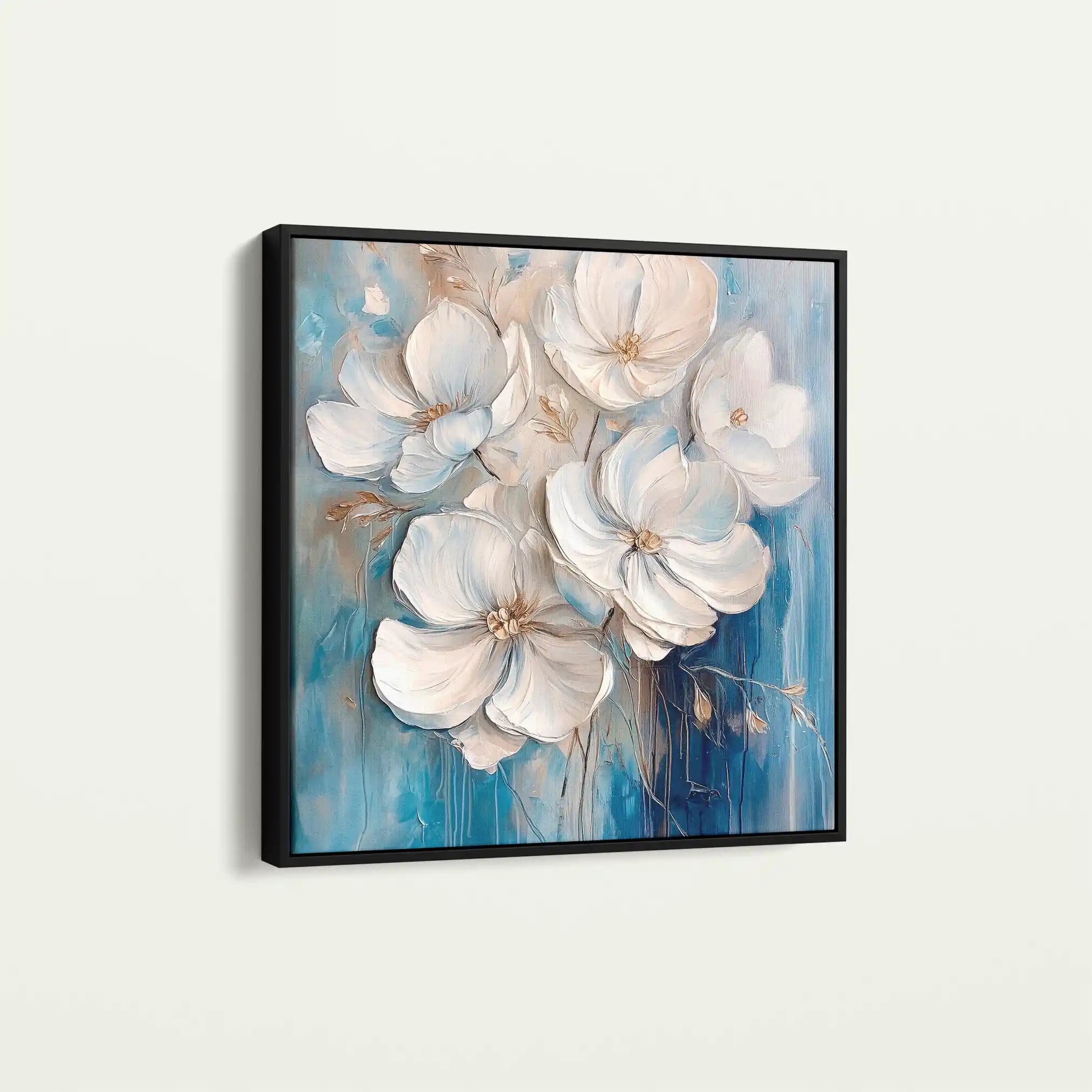 Floral Canvas Wall Art WAD1334-F 80 x 80 cm / Stretched on hidden frame