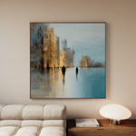 Abstract 1335 Canvas Art 60 x 60 cm / Stretched on hidden frame