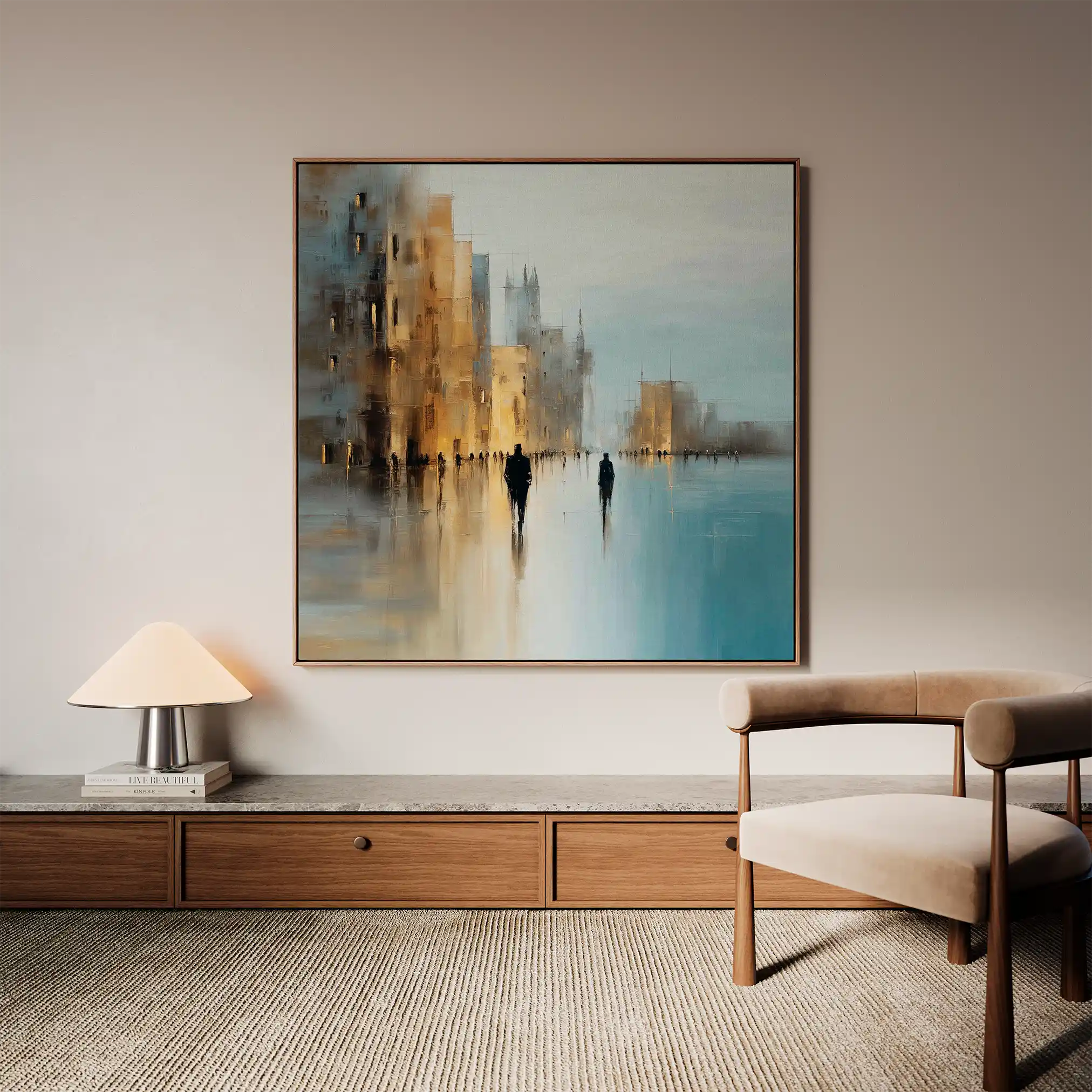 Abstract 1335 Canvas Art 60 x 60 cm / Stretched on hidden frame
