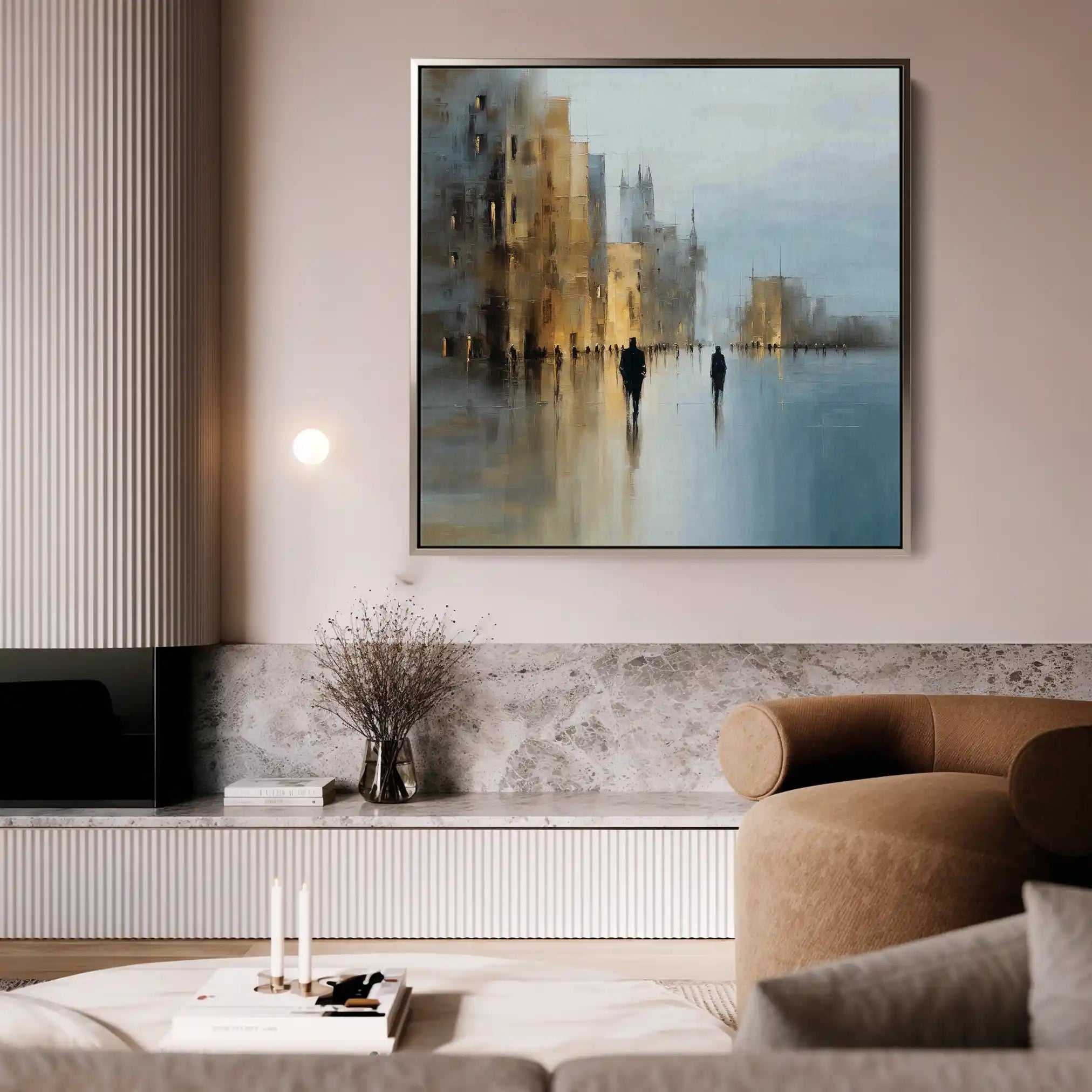 Abstract 1335 Canvas Art 60 x 60 cm / Stretched on hidden frame