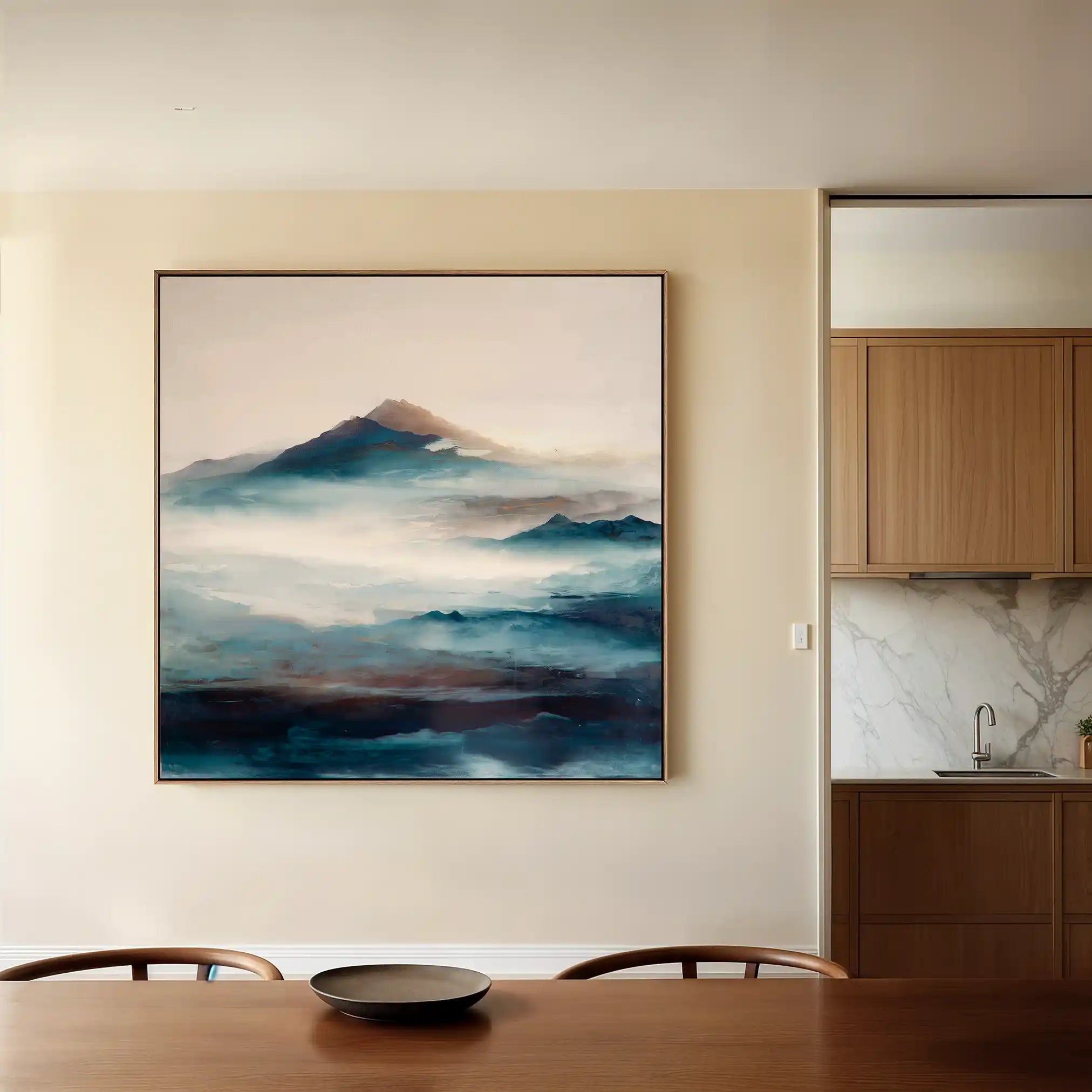 Abstract 1336 Canvas Art 60 x 60 cm / Stretched on hidden frame