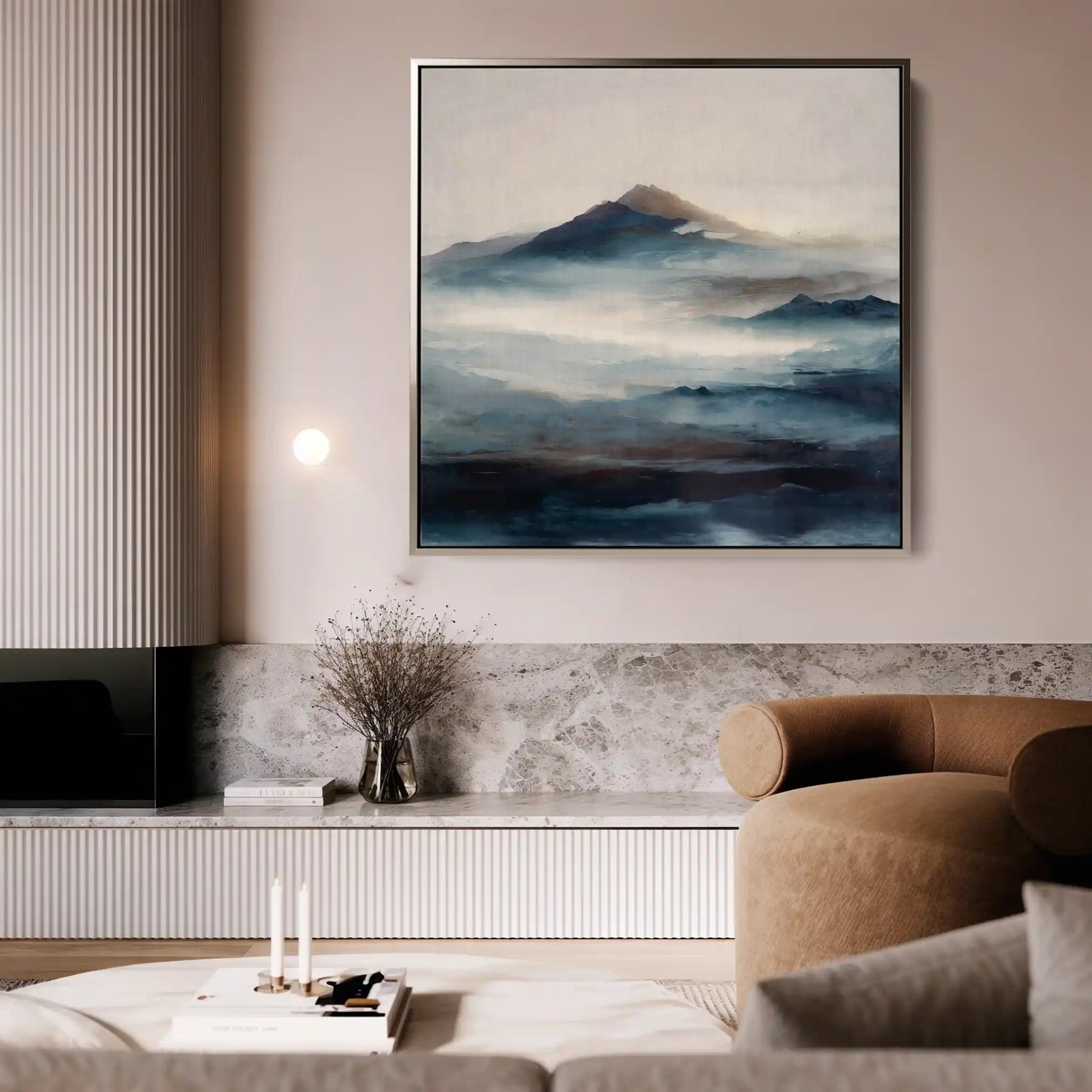 Abstract 1336 Canvas Art 60 x 60 cm / Stretched on hidden frame