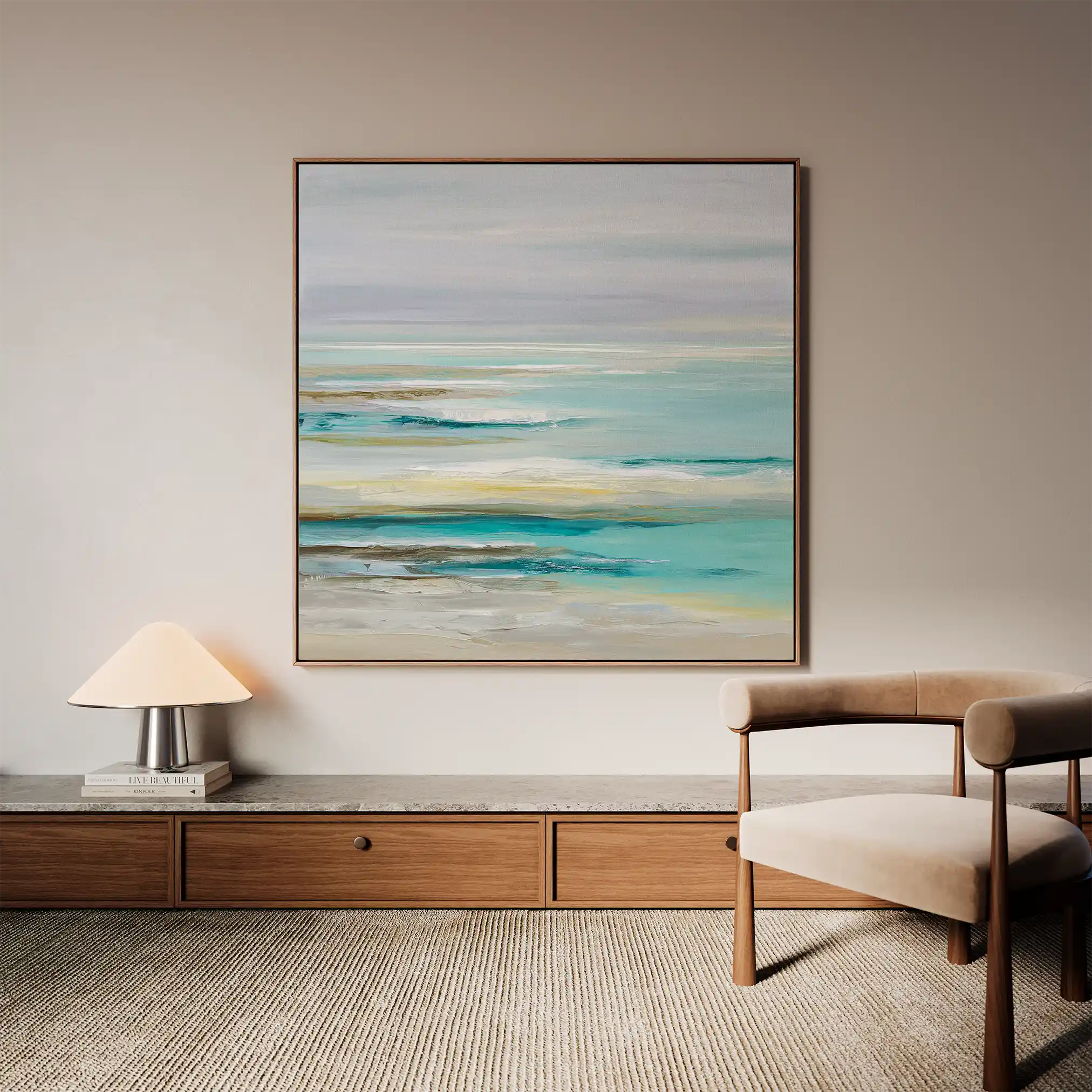 Abstract 1337 Canvas Art 60 x 60 cm / Stretched on hidden frame