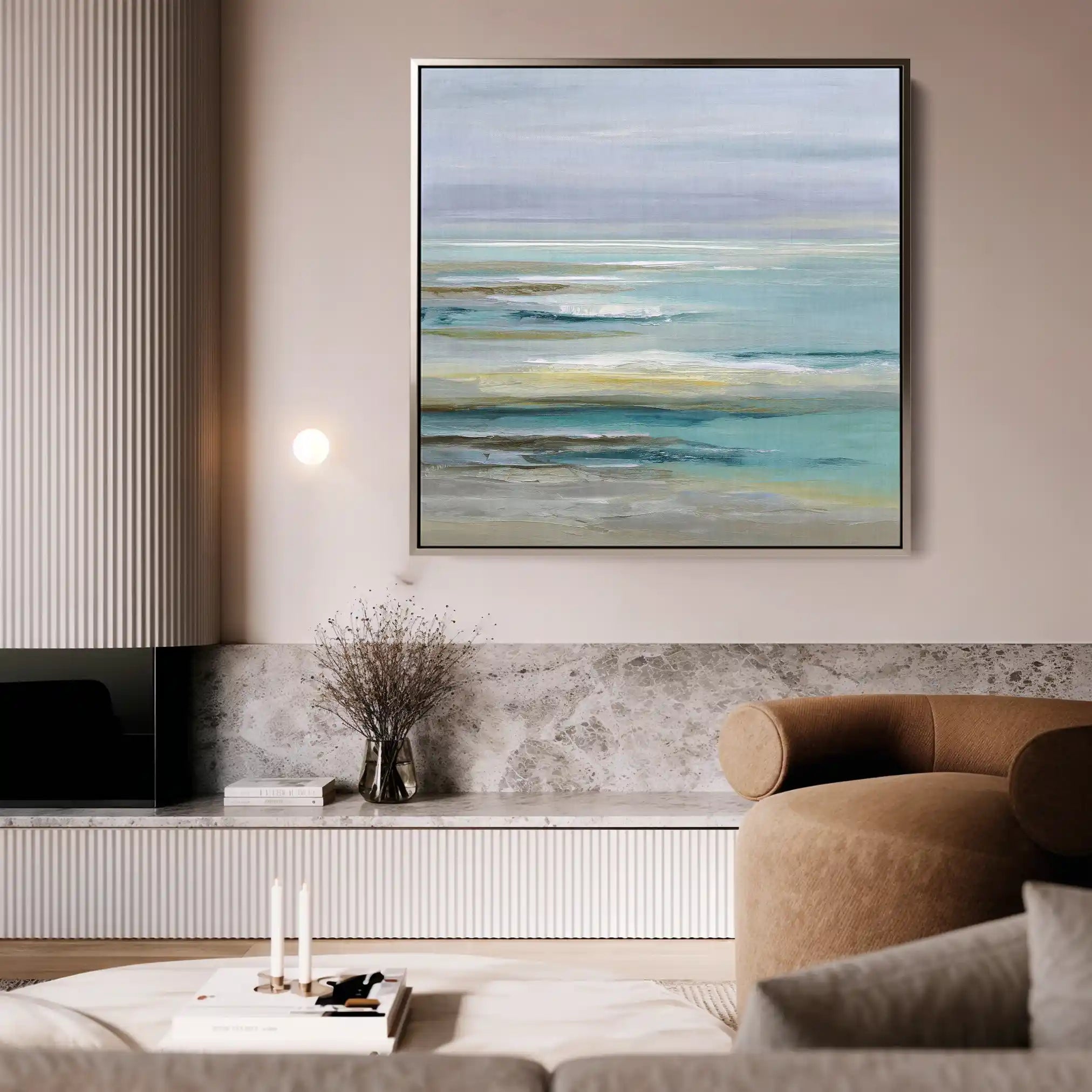 Abstract 1337 Canvas Art 60 x 60 cm / Stretched on hidden frame