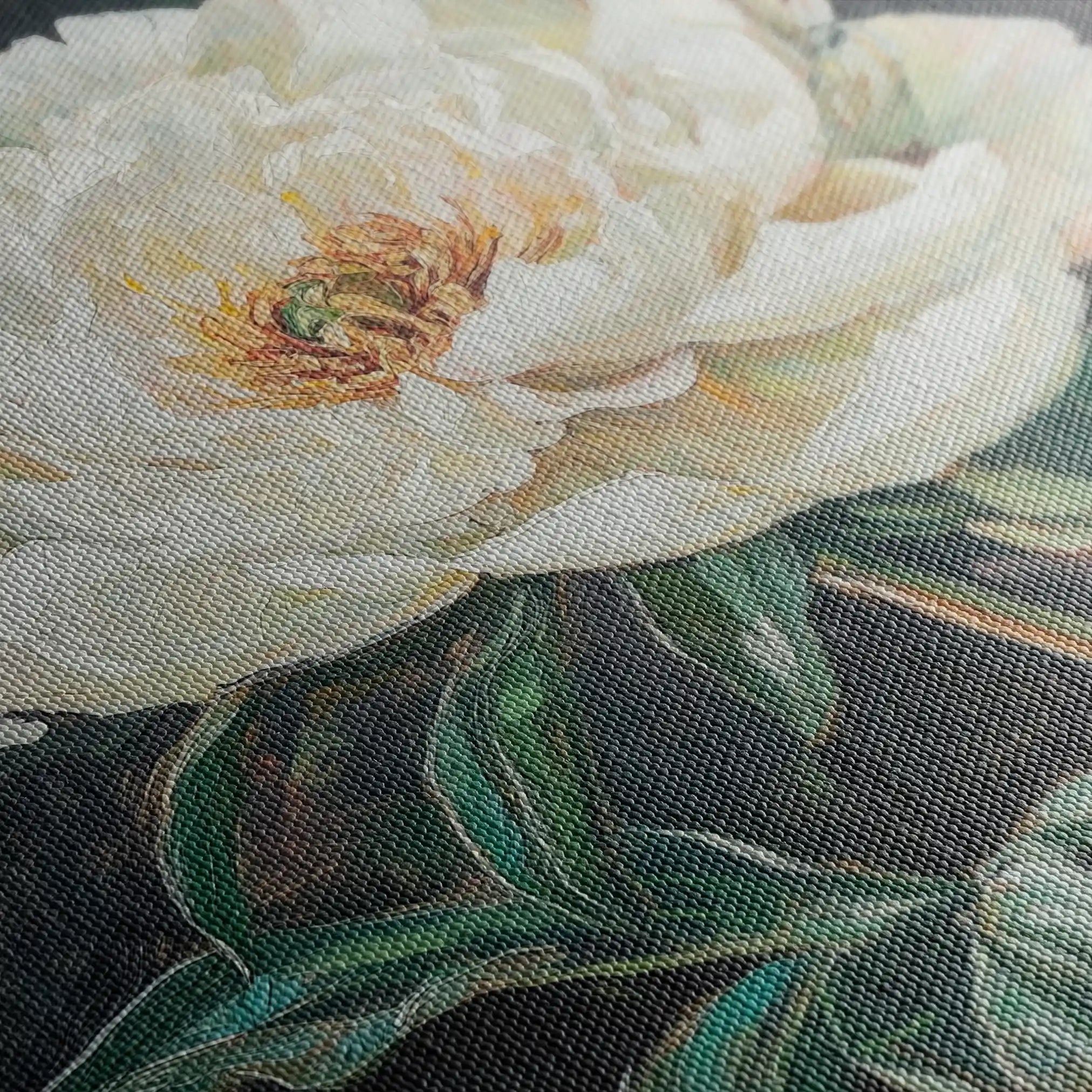 Floral Canvas Wall Art WAD1337-F 80 x 80 cm / Stretched on hidden frame