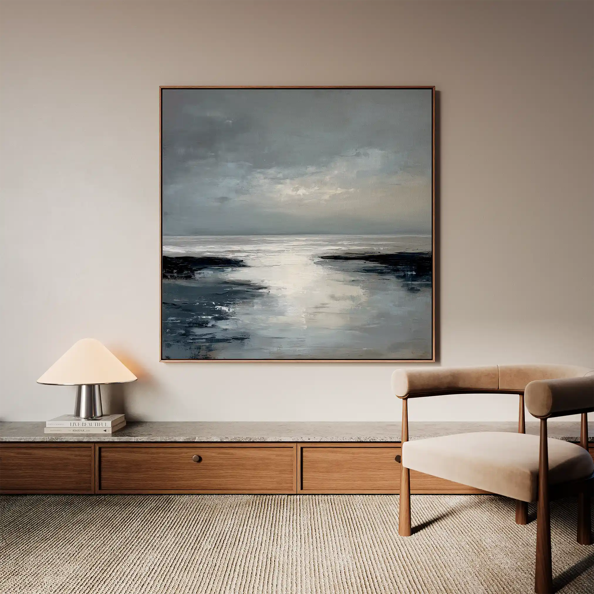 Abstract 1338 Canvas Art 60 x 60 cm / Stretched on hidden frame