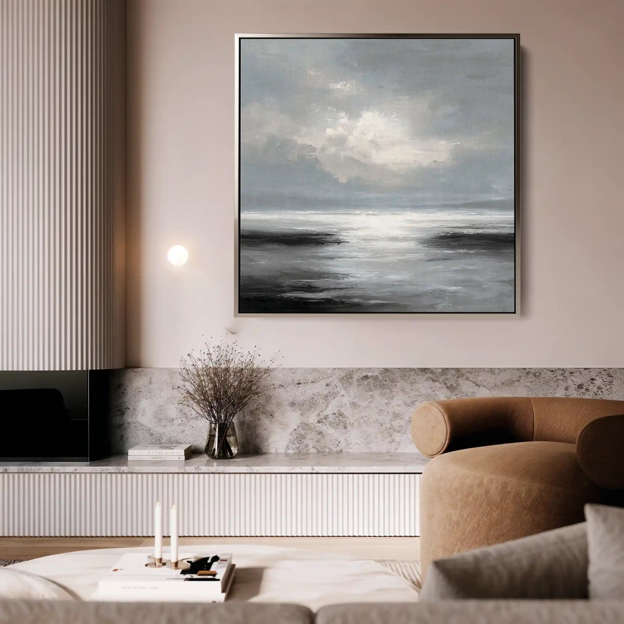 Abstract 1339 Canvas Art 60 x 60 cm / Stretched on hidden frame