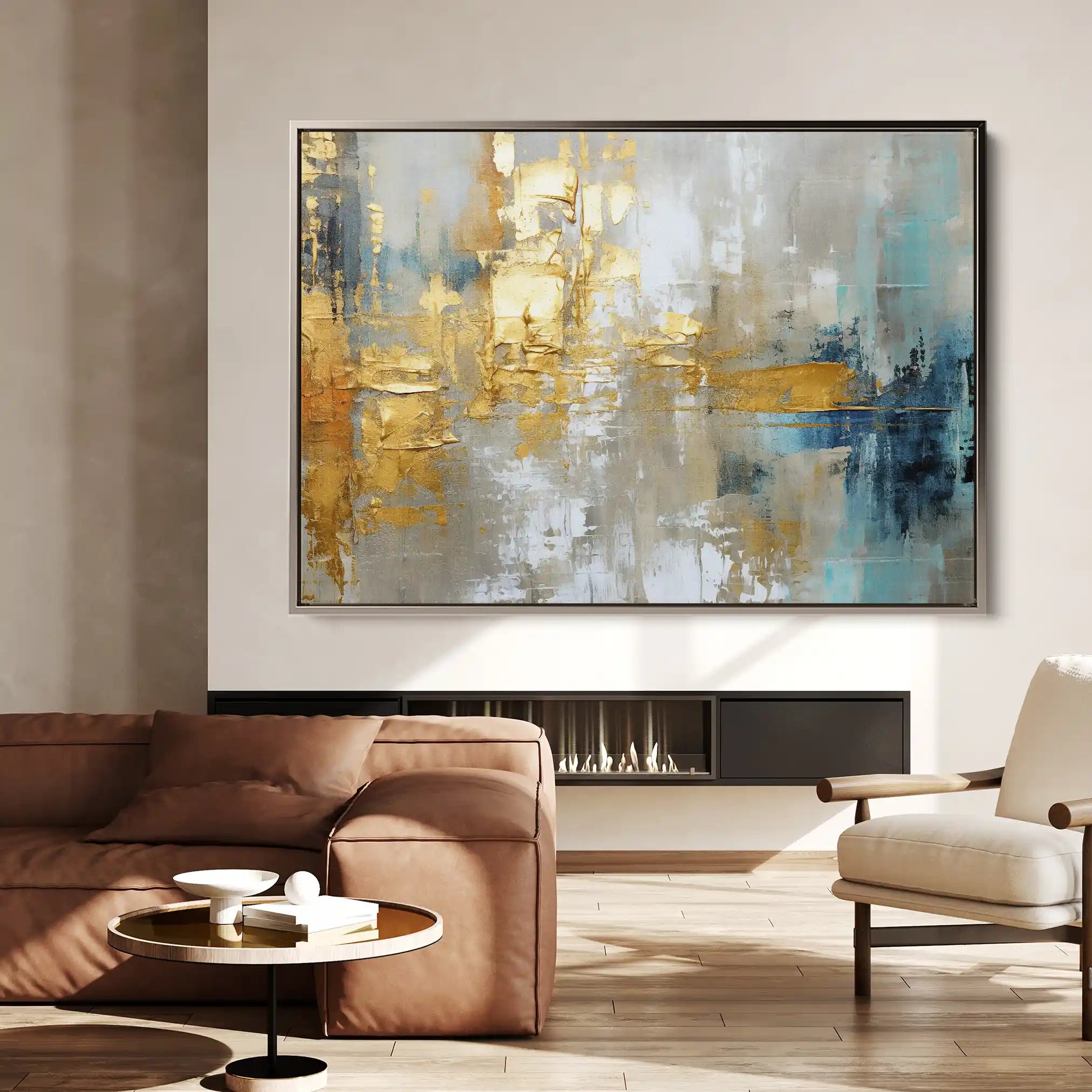 Abstract 134 Canvas Art 60 x 40 cm / Stretched on hidden frame