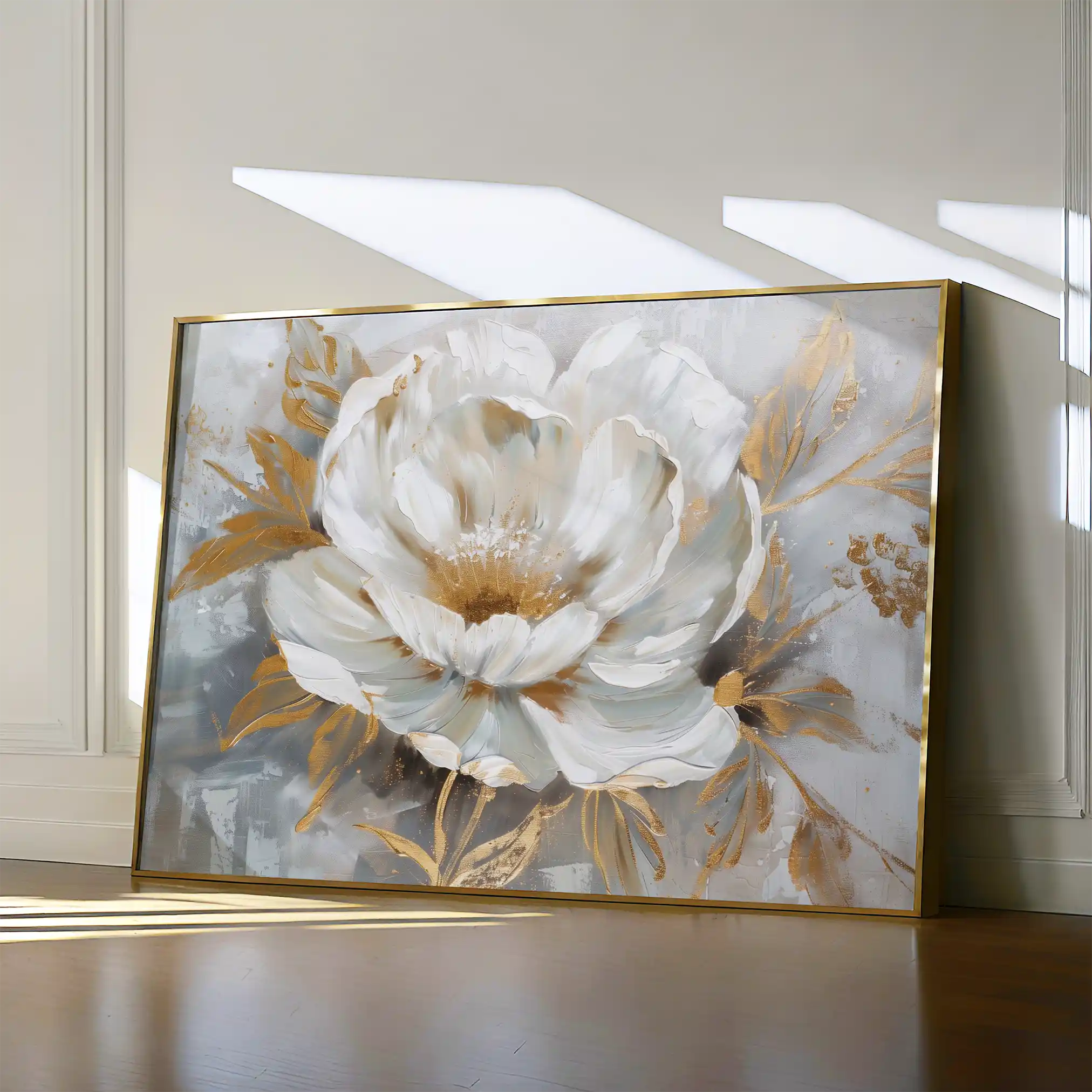 Floral Canvas Wall Art WAD134-F 90 x 60 cm / Stretched on hidden frame