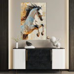 Horses 134 Canvas Art 90 x 60 cm / Stretched on hidden frame