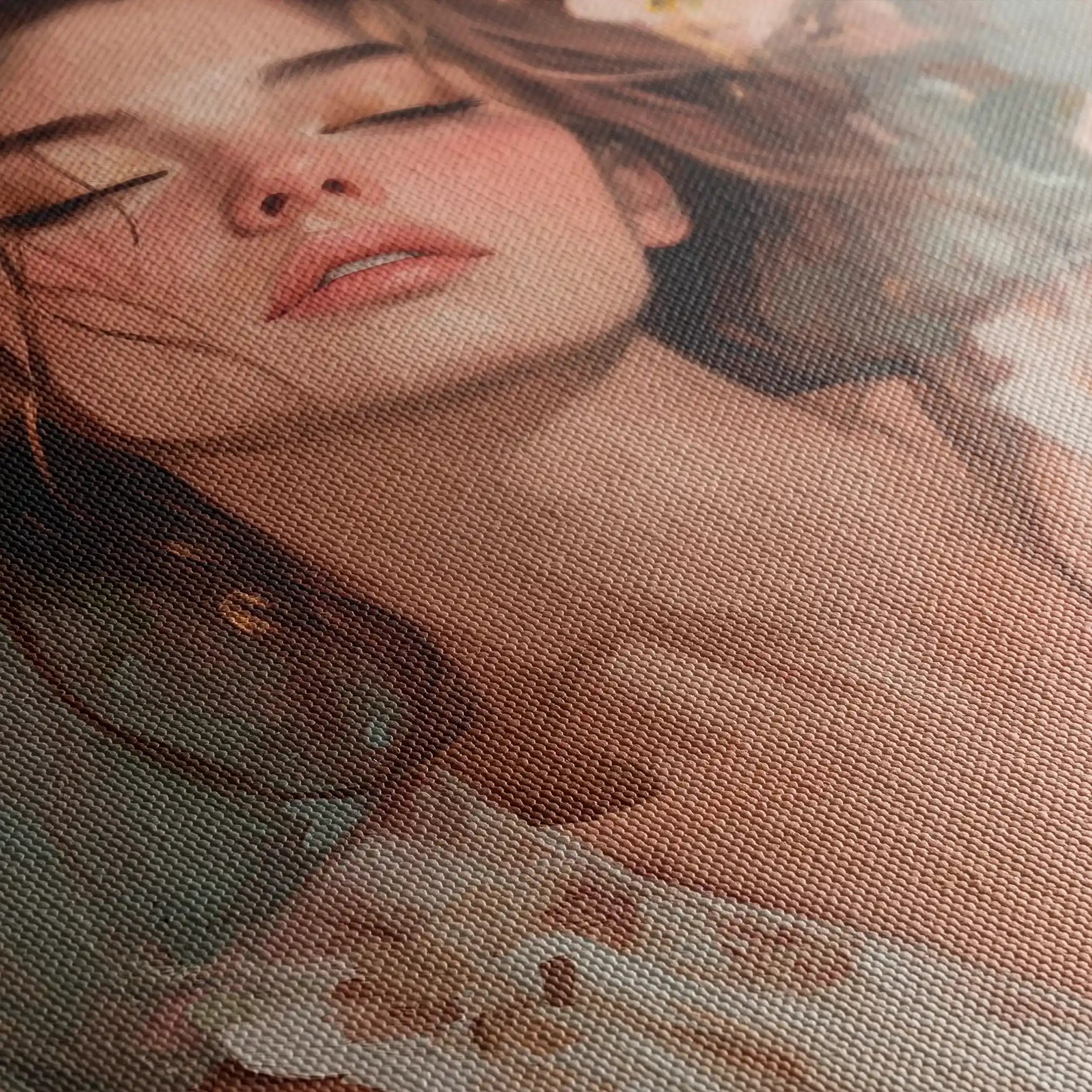 Portrait 134 Canvas Art 90 x 60 cm / Stretched on hidden frame