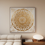 Abstract 1340 Canvas Art 60 x 60 cm / Stretched on hidden frame