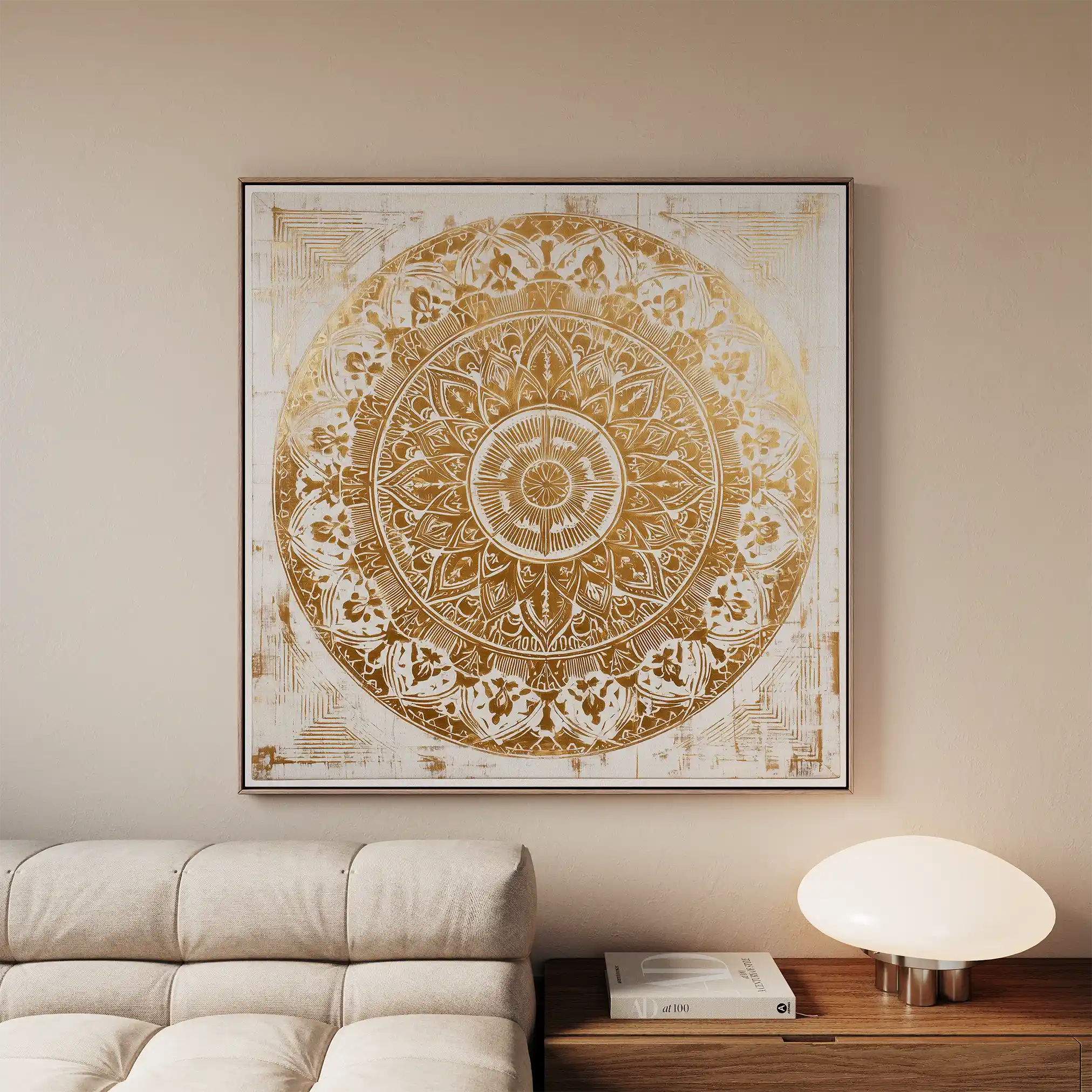 Abstract 1340 Canvas Art 60 x 60 cm / Stretched on hidden frame