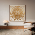 Abstract 1340 Canvas Art 60 x 60 cm / Stretched on hidden frame