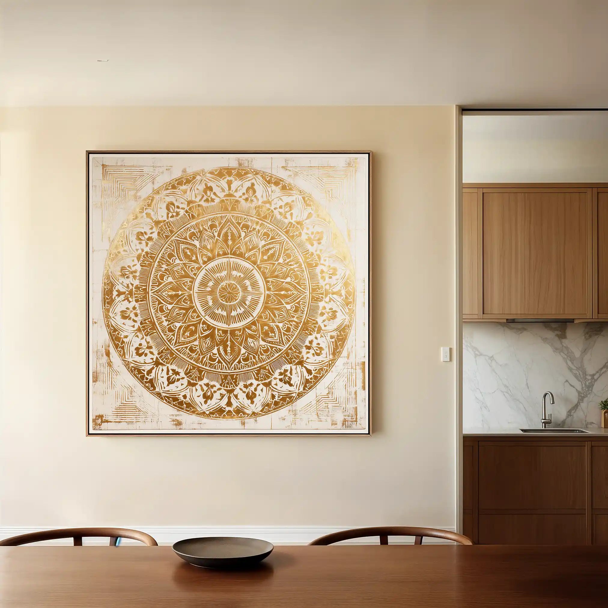 Abstract 1340 Canvas Art 60 x 60 cm / Stretched on hidden frame