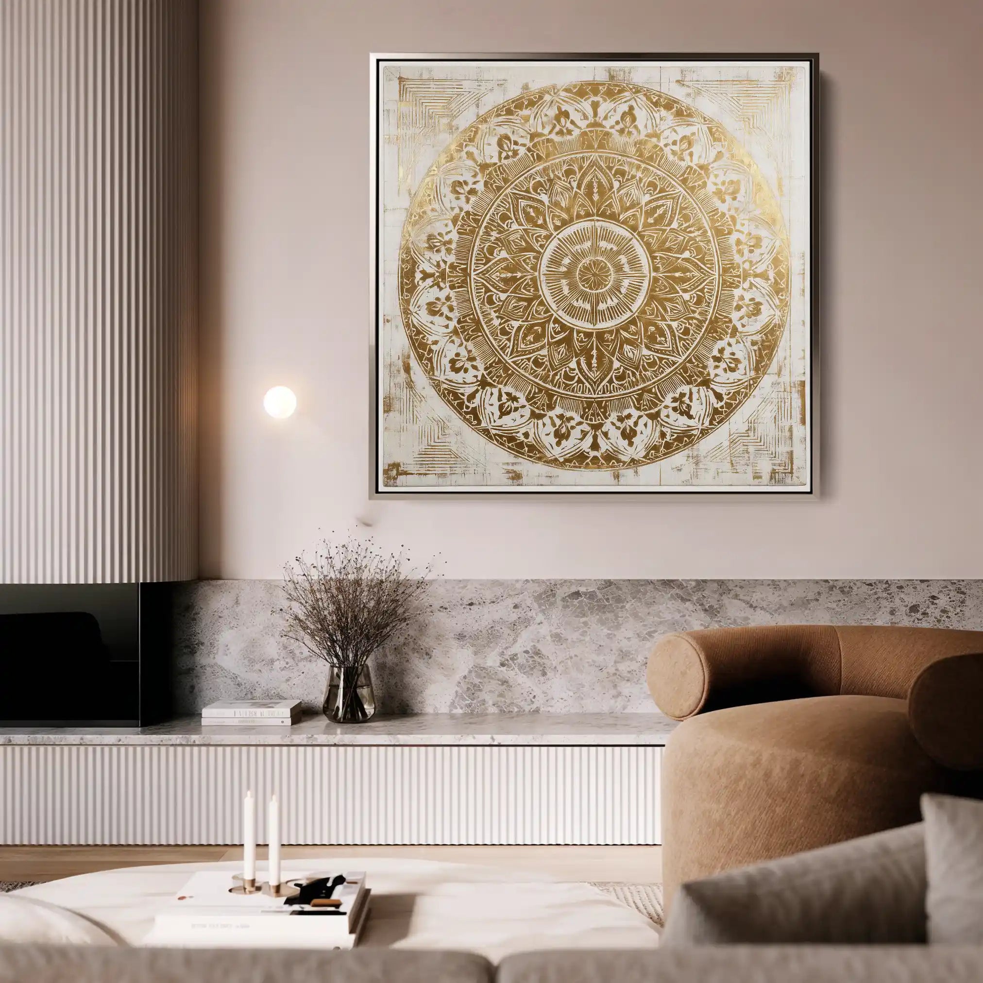 Abstract 1340 Canvas Art 60 x 60 cm / Stretched on hidden frame