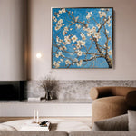Floral Canvas Wall Art WAD1340-F 80 x 80 cm / Stretched on hidden frame