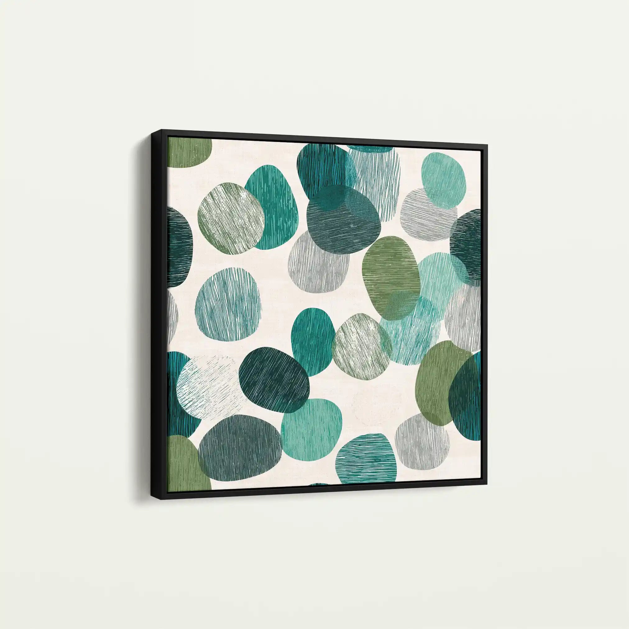 Abstract 1341 Canvas Art 60 x 60 cm / Stretched on hidden frame