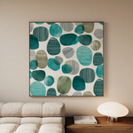Abstract 1342 Canvas Art 60 x 60 cm / Stretched on hidden frame