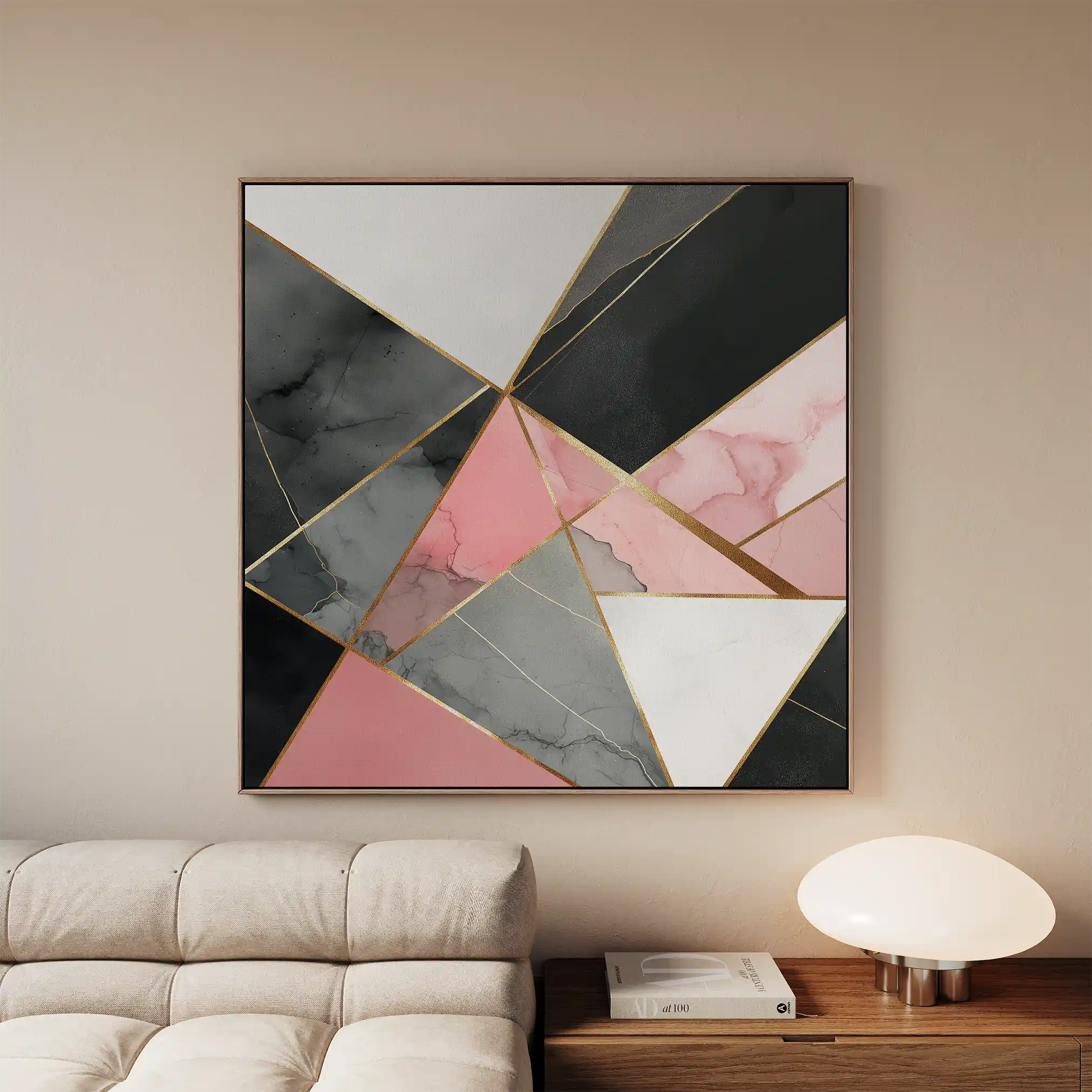 Abstract 1343 Canvas Art 60 x 60 cm / Stretched on hidden frame