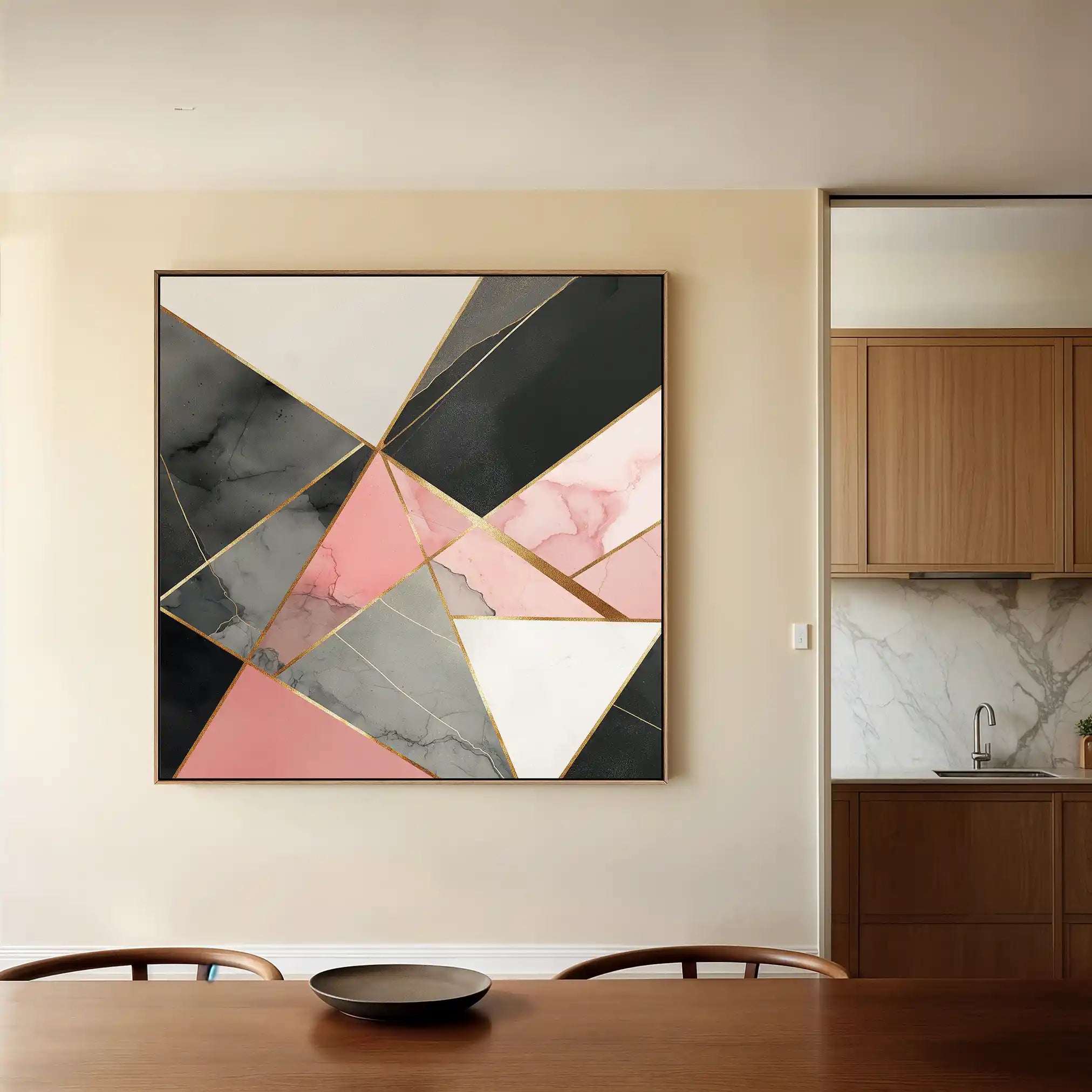 Abstract 1343 Canvas Art 60 x 60 cm / Stretched on hidden frame