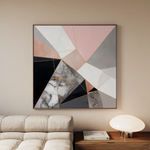 Abstract 1344 Canvas Art 60 x 60 cm / Stretched on hidden frame