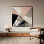 Abstract 1344 Canvas Art 60 x 60 cm / Stretched on hidden frame