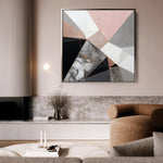 Abstract 1344 Canvas Art 60 x 60 cm / Stretched on hidden frame