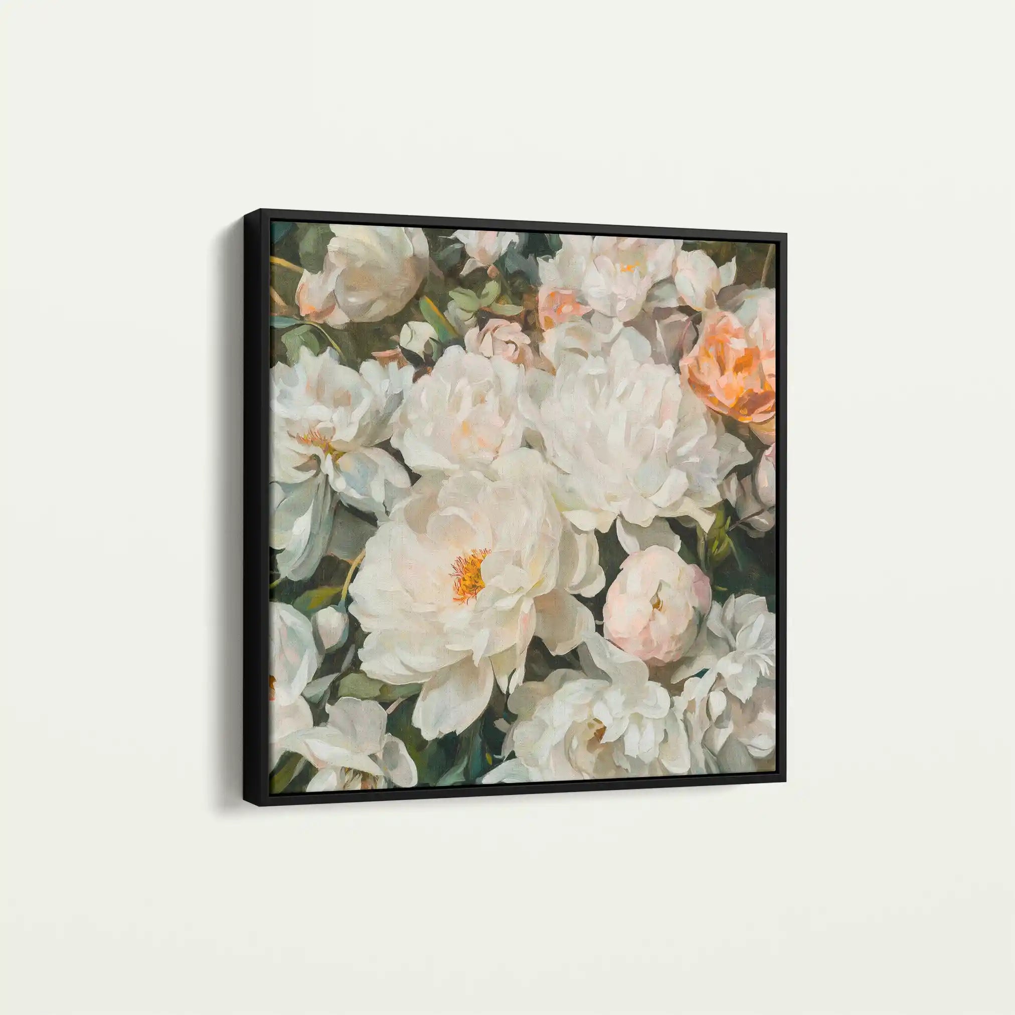 Floral Canvas Wall Art WAD1344-F 80 x 80 cm / Stretched on hidden frame