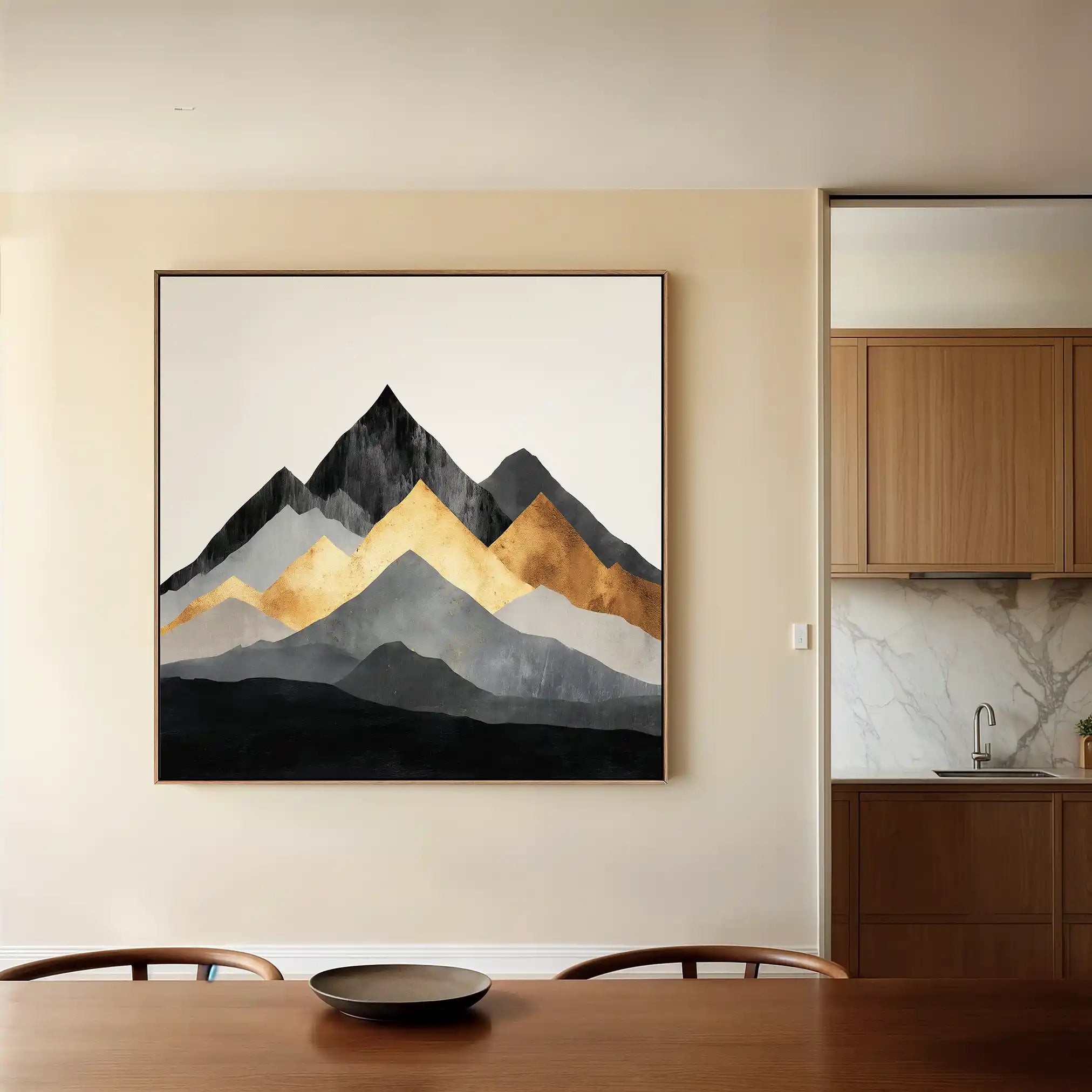 Abstract 1345 Canvas Art 60 x 60 cm / Stretched on hidden frame