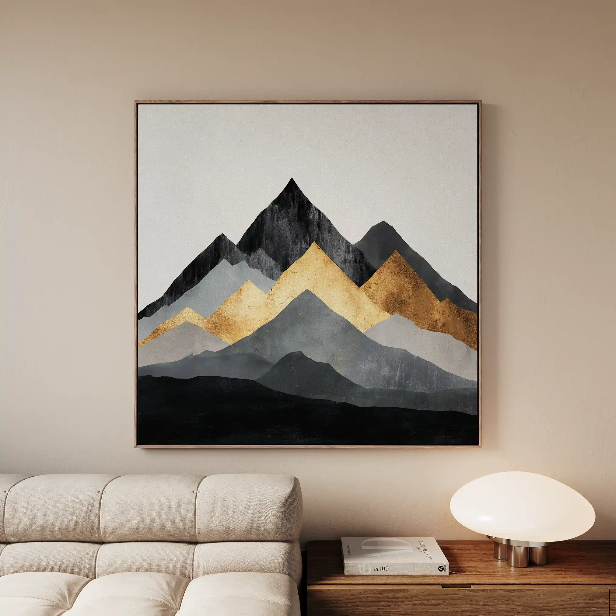 Abstract 1345 Canvas Art 60 x 60 cm / Stretched on hidden frame