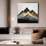 Abstract 1345 Canvas Art 60 x 60 cm / Stretched on hidden frame