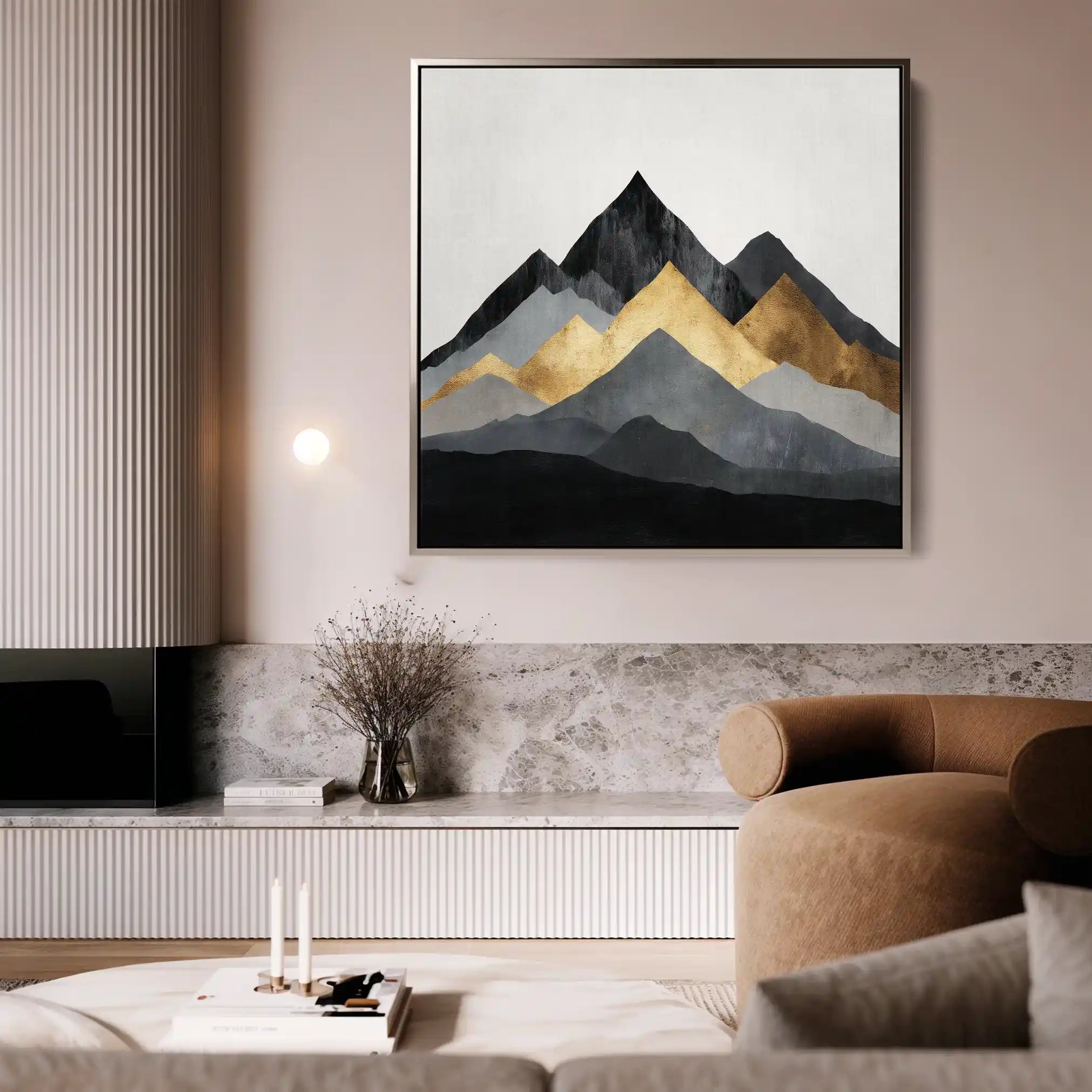 Abstract 1345 Canvas Art 60 x 60 cm / Stretched on hidden frame