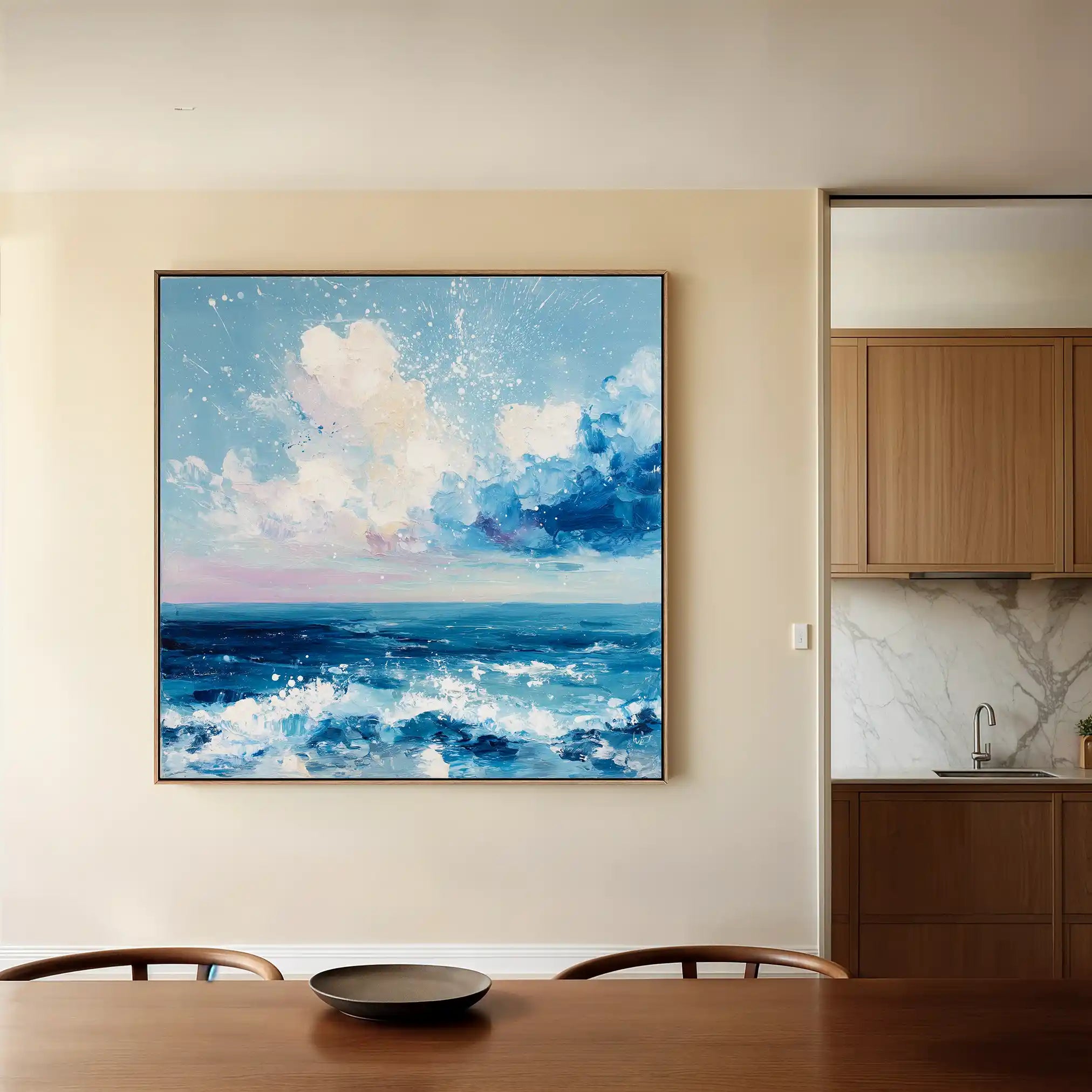 Abstract 1346 Canvas Art 60 x 60 cm / Stretched on hidden frame