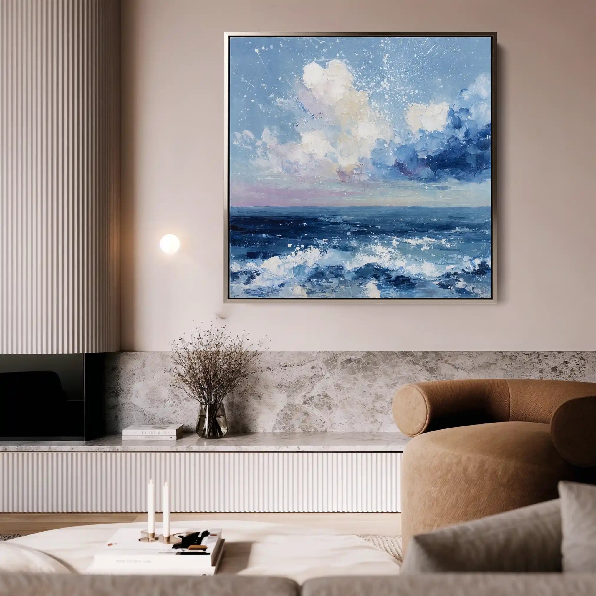 Abstract 1346 Canvas Art 60 x 60 cm / Stretched on hidden frame