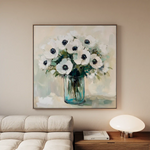 Floral Canvas Wall Art WAD1346-F 80 x 80 cm / Stretched on hidden frame