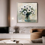 Floral Canvas Wall Art WAD1346-F 80 x 80 cm / Stretched on hidden frame