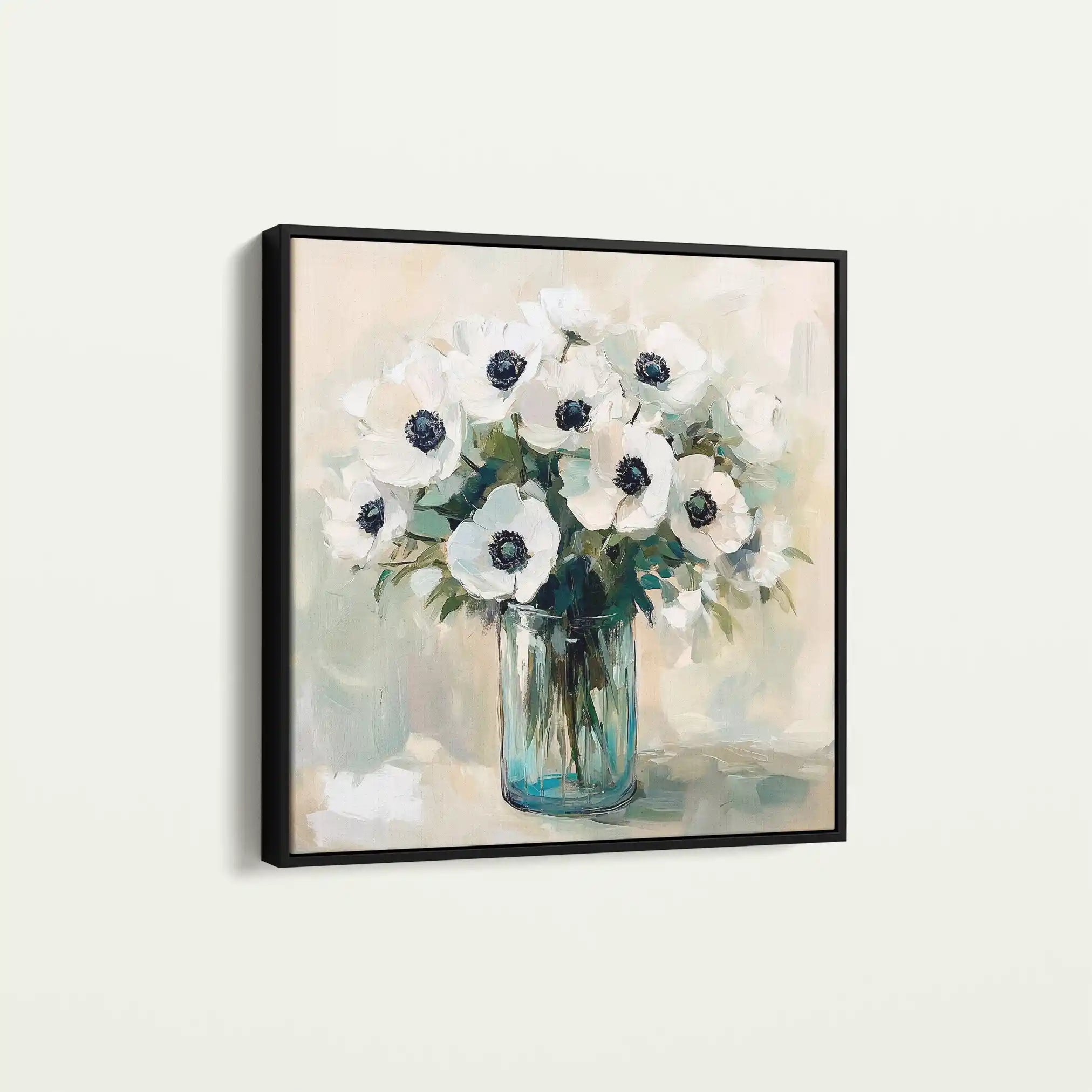 Floral Canvas Wall Art WAD1346-F 80 x 80 cm / Stretched on hidden frame