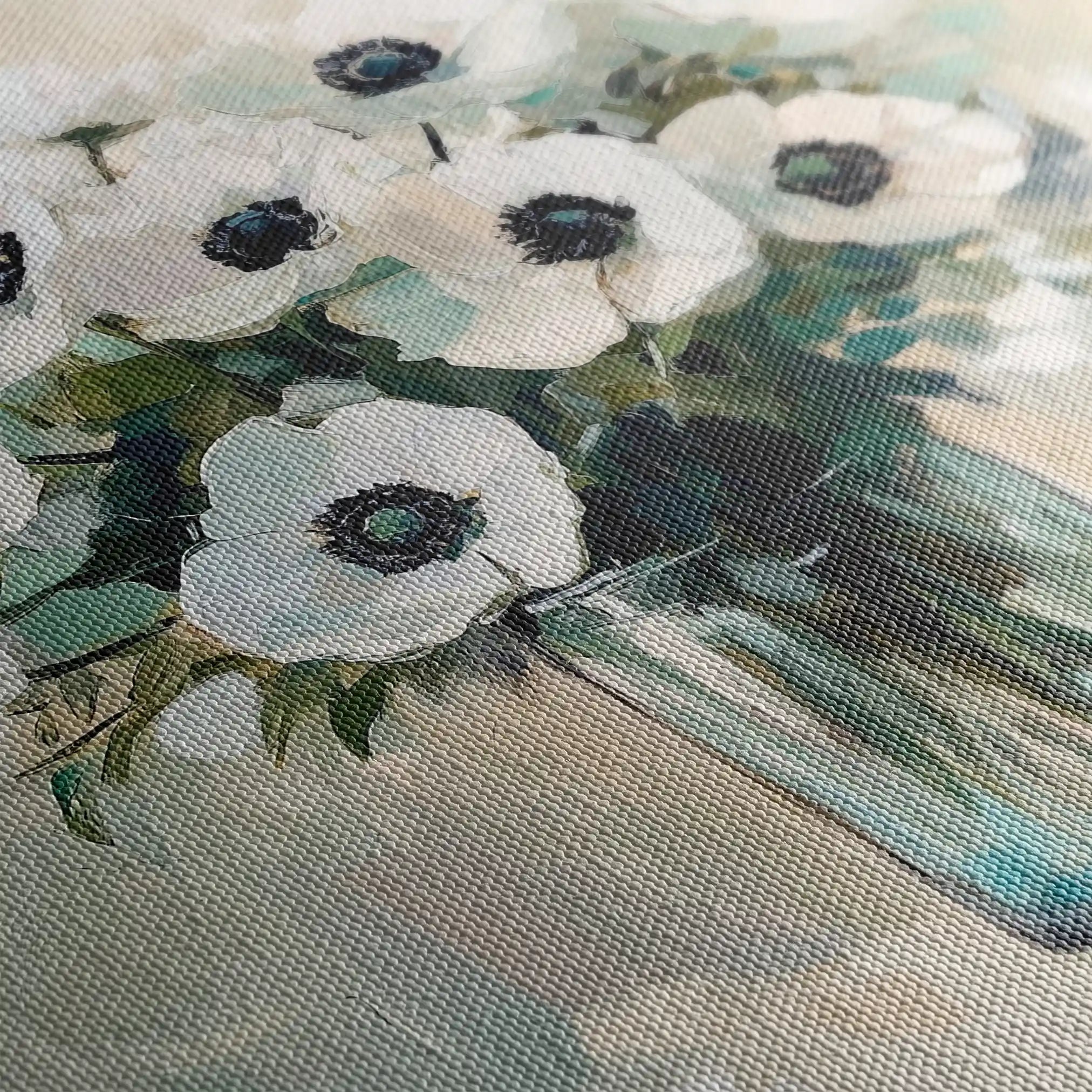 Floral Canvas Wall Art WAD1346-F 80 x 80 cm / Stretched on hidden frame