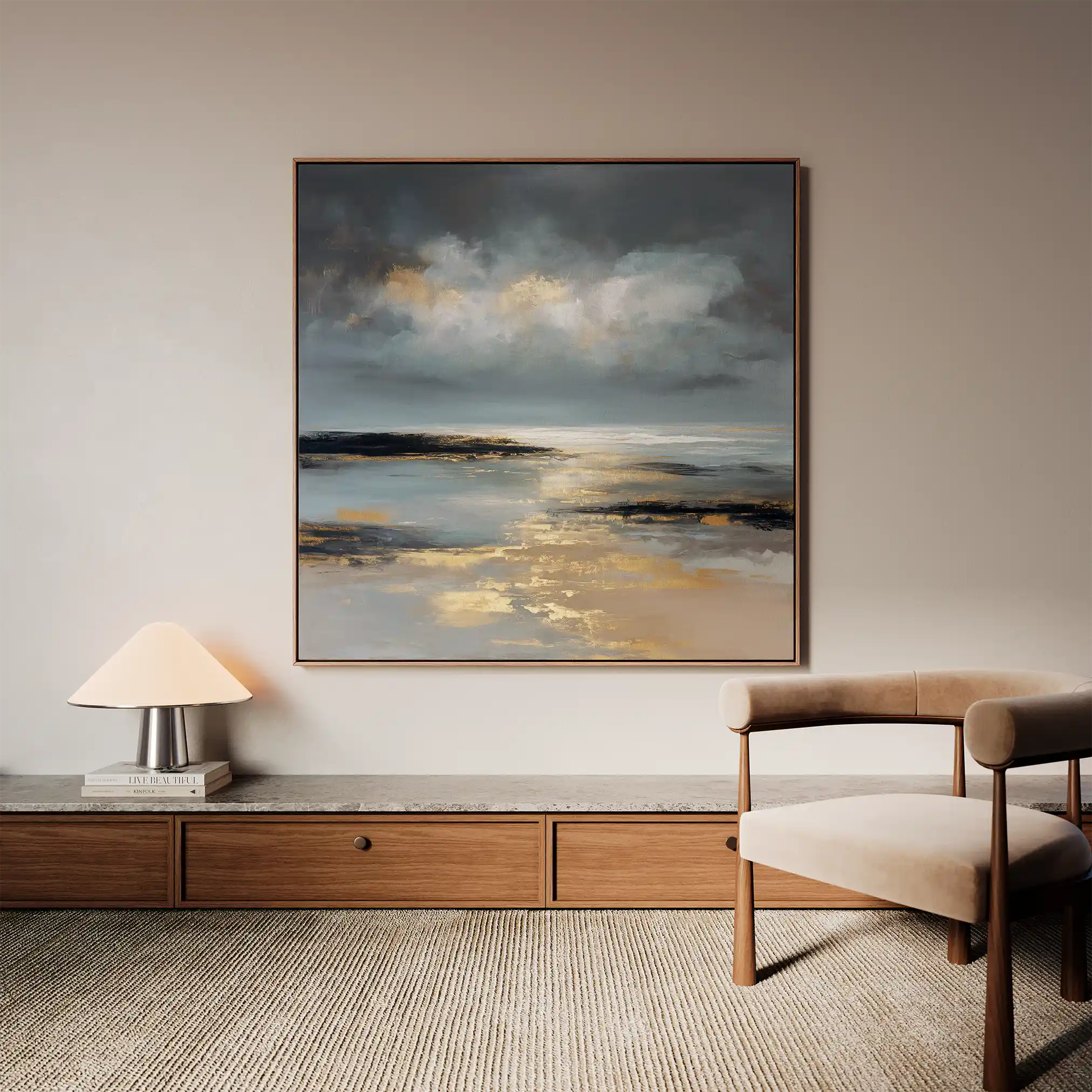 Abstract 1347 Canvas Art 60 x 60 cm / Stretched on hidden frame