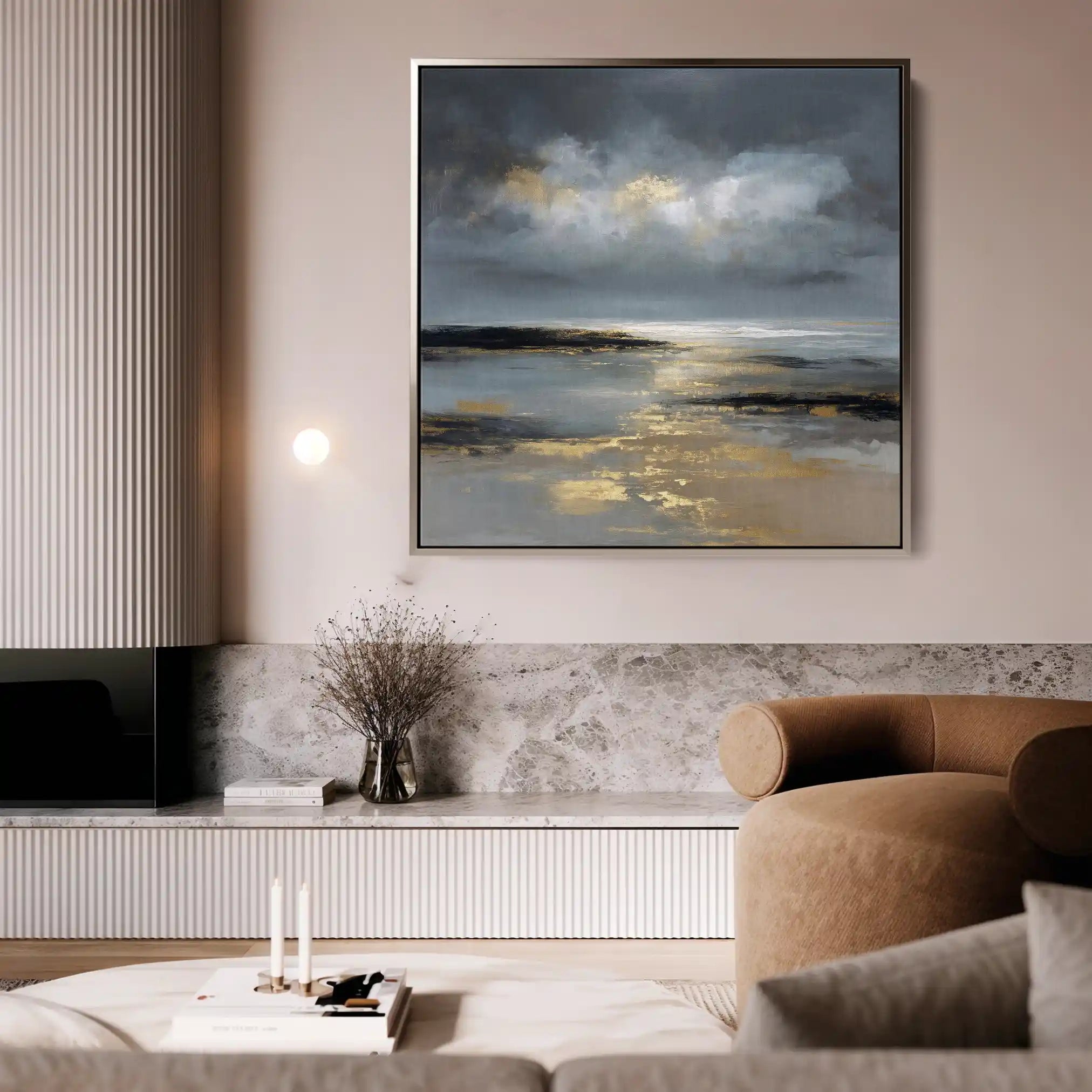 Abstract 1347 Canvas Art 60 x 60 cm / Stretched on hidden frame