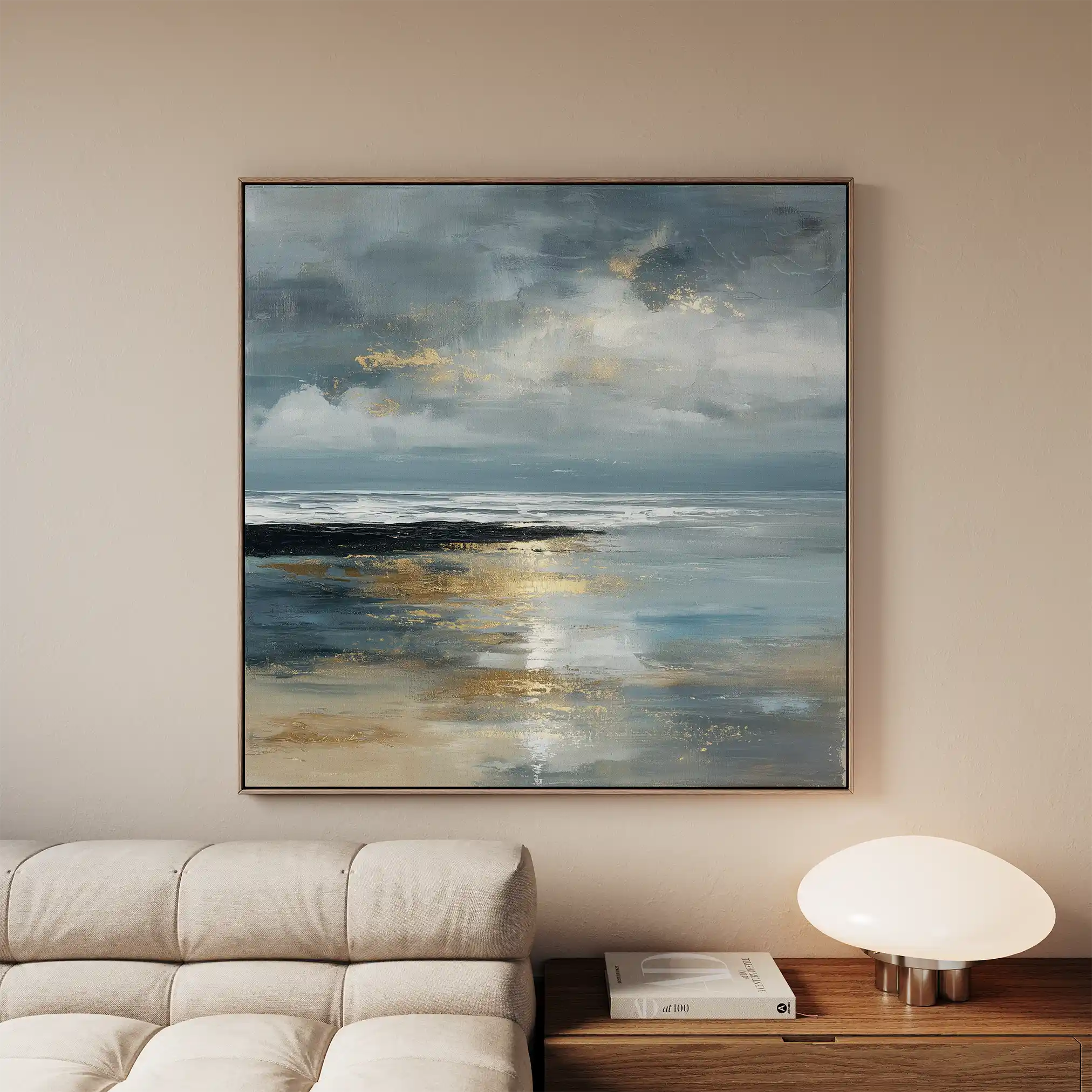 Abstract 1348 Canvas Art 60 x 60 cm / Stretched on hidden frame