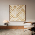 Abstract 1349 Canvas Art 60 x 60 cm / Stretched on hidden frame