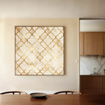 Abstract 1349 Canvas Art 60 x 60 cm / Stretched on hidden frame