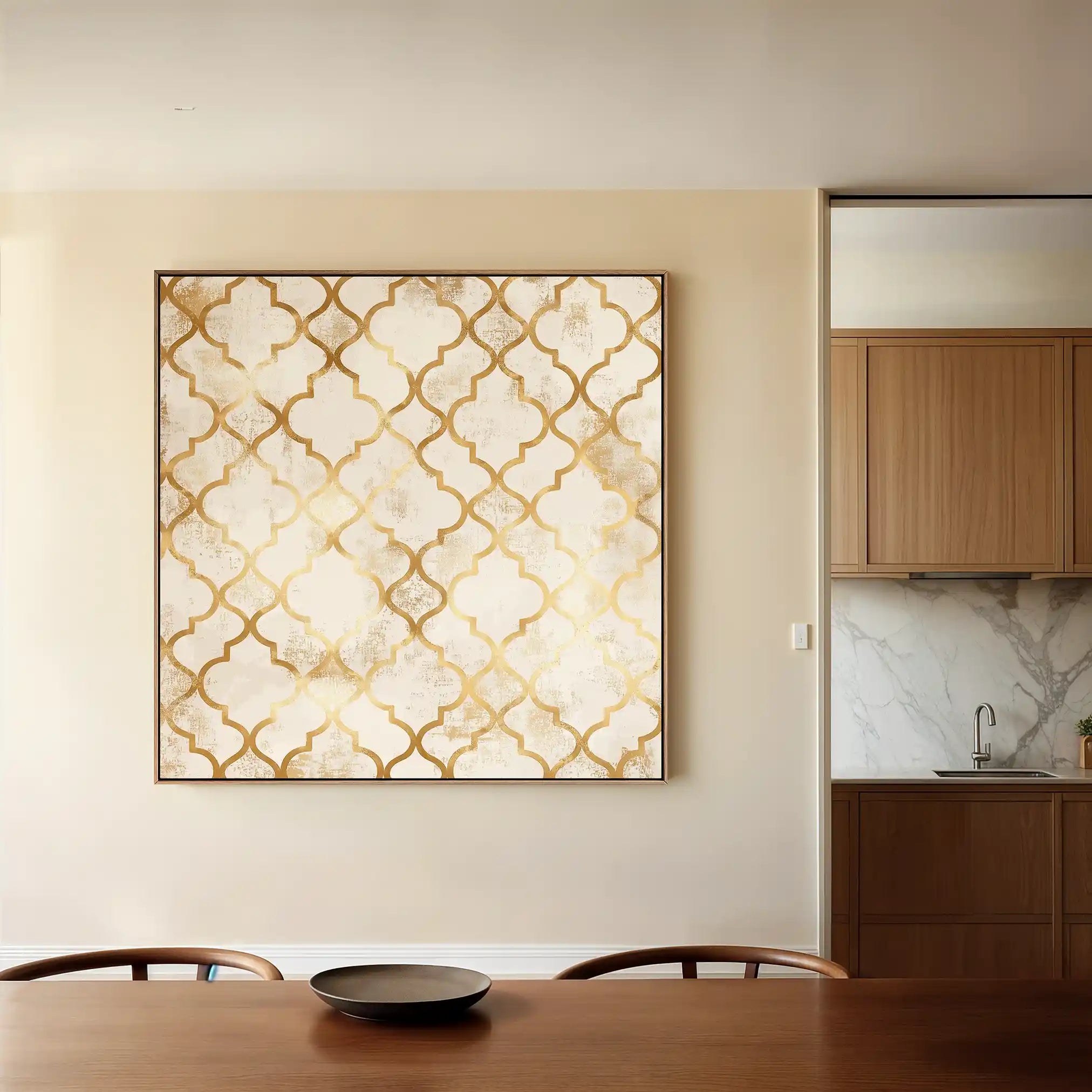 Abstract 1349 Canvas Art 60 x 60 cm / Stretched on hidden frame