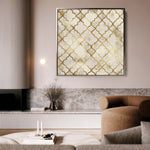 Abstract 1349 Canvas Art 60 x 60 cm / Stretched on hidden frame